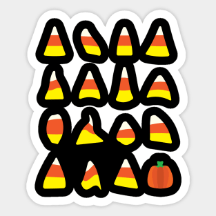 Candy Corn - Pumpkin Sticker